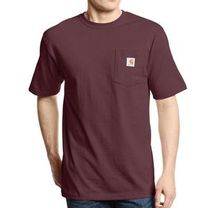 NWT Carhartt K87 Loose Fit Short-Sleeve Pocket T-Shirt, Port, 4XL